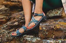 close up of chacos