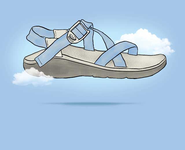 sandal in the clouds