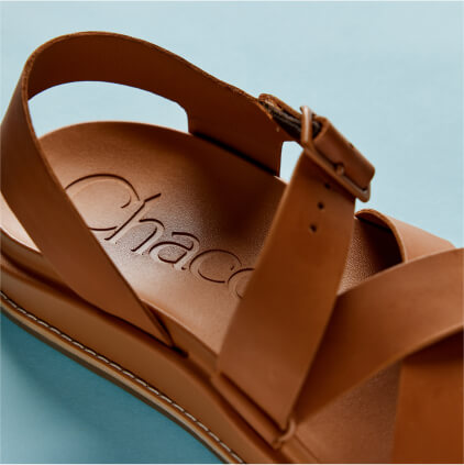 Chaco full-grain leather straps