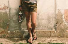 man in chacos