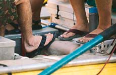 skateboarding in chacos