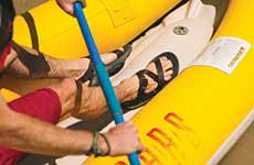man in chacos