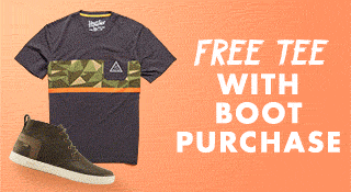 Free Tee with Boot Purchase