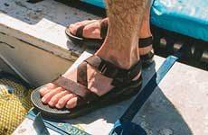 close up of chacos