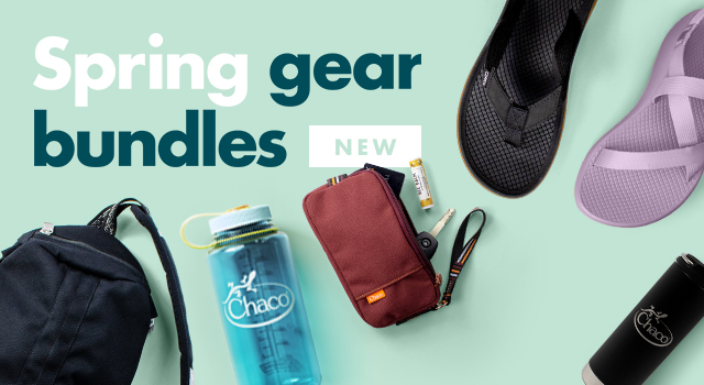 Spring bundles of Chaco gear.
