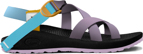 Side profile of Z/1 sandal in lavender dreams.
