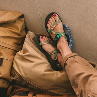 Lying down in Chacos
