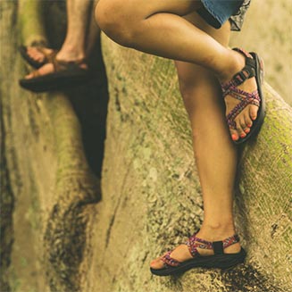 Walking in Woods with Chacos