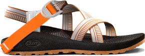 Side profile of Z/1 sandal in russet orange.