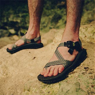 Climbing Rocks in Chacos