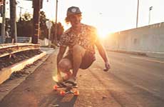 skateboarding in chacos