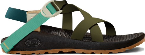 Side profile of Z/2 sandal in nature's palette.