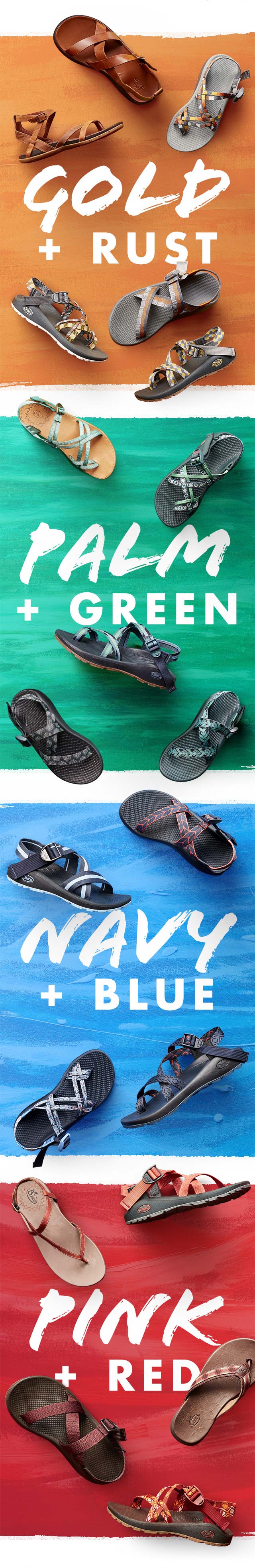 Pink and blue chacos clearance