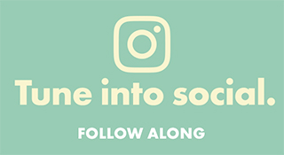 Tune into social. Follow along.