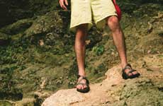 man in chacos